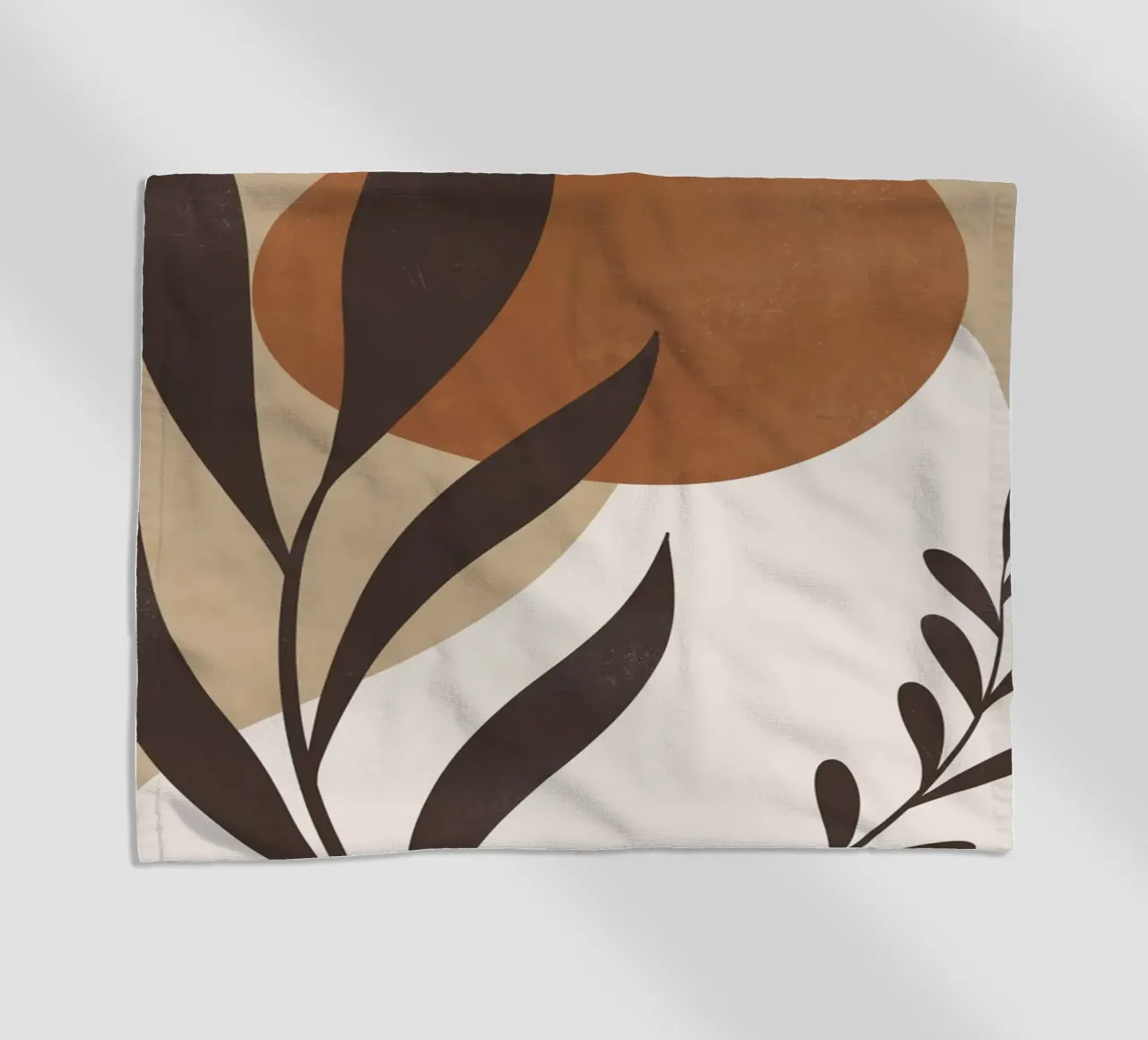 Abstract Minimal Plant 023 beach towel by ThingDesign