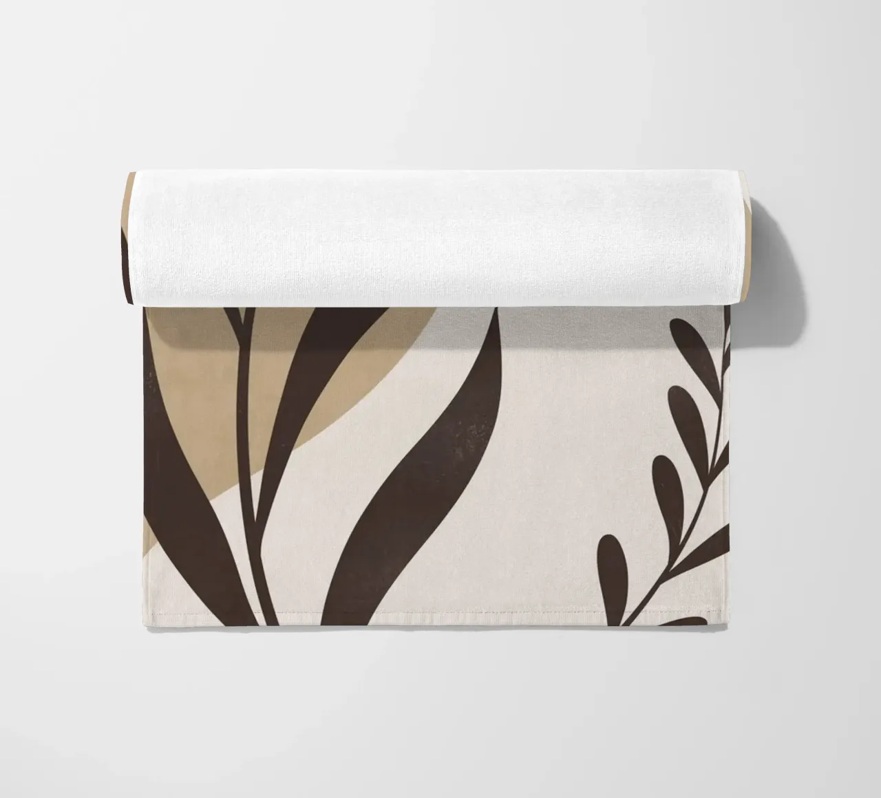 Abstract Minimal Plant 023 beach towel by ThingDesign