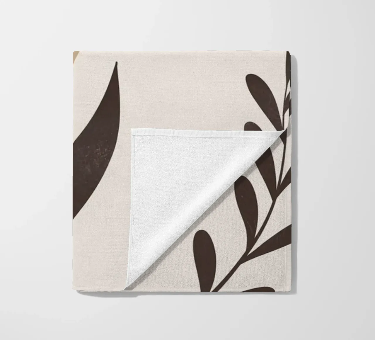 Abstract Minimal Plant 023 beach towel by ThingDesign
