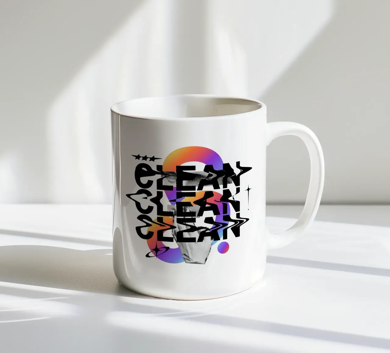 CLEAN Keramik Tasse von Einfach Uebel