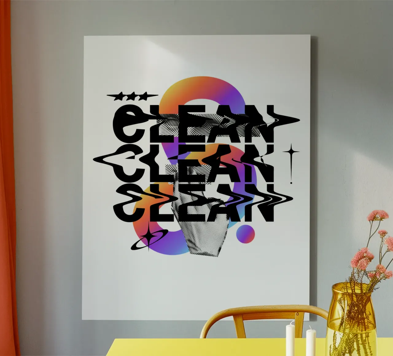 CLEAN tela con Cornice a cassetta da Einfach Uebel