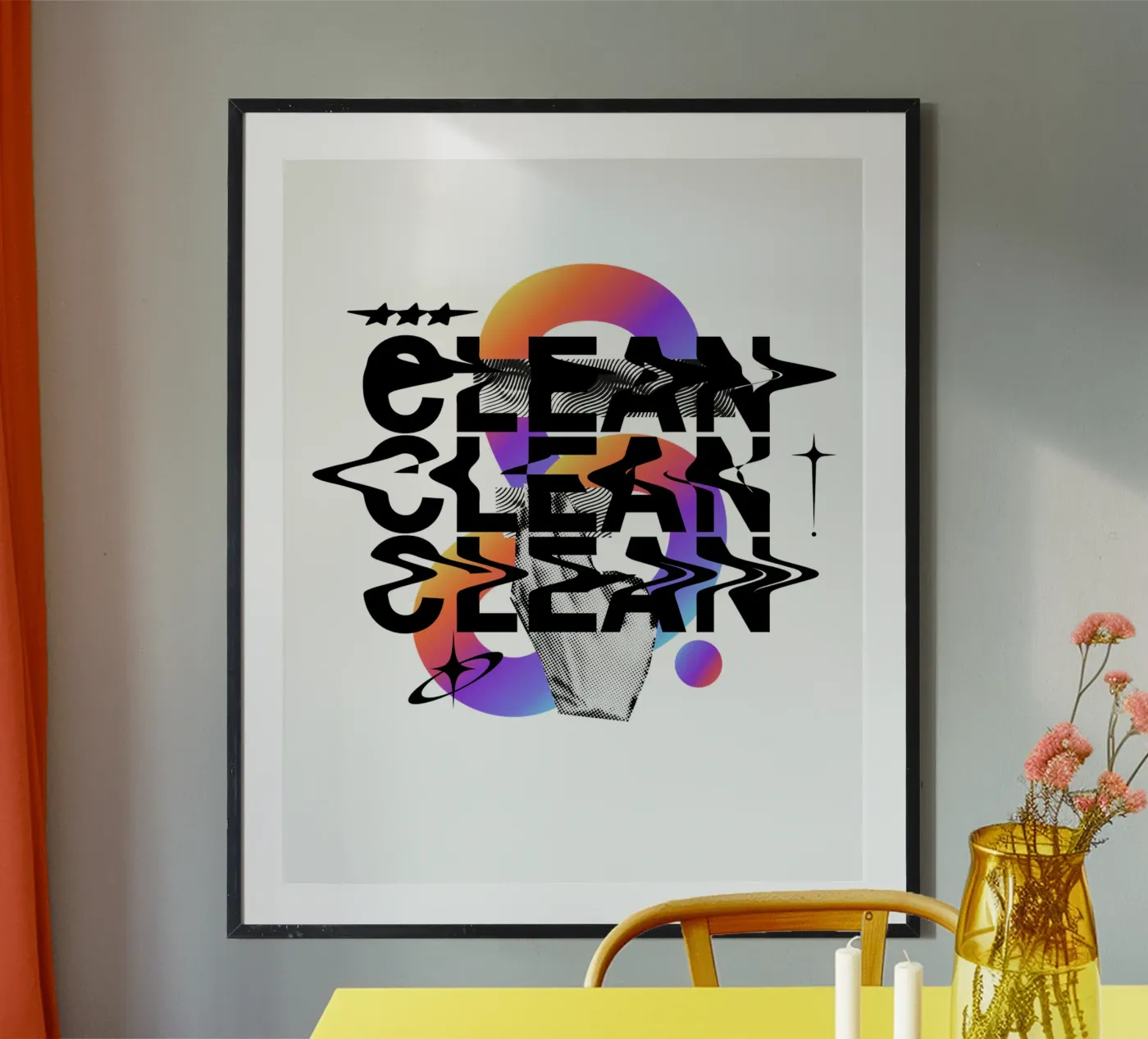 CLEAN poster de SMRT STUDIO