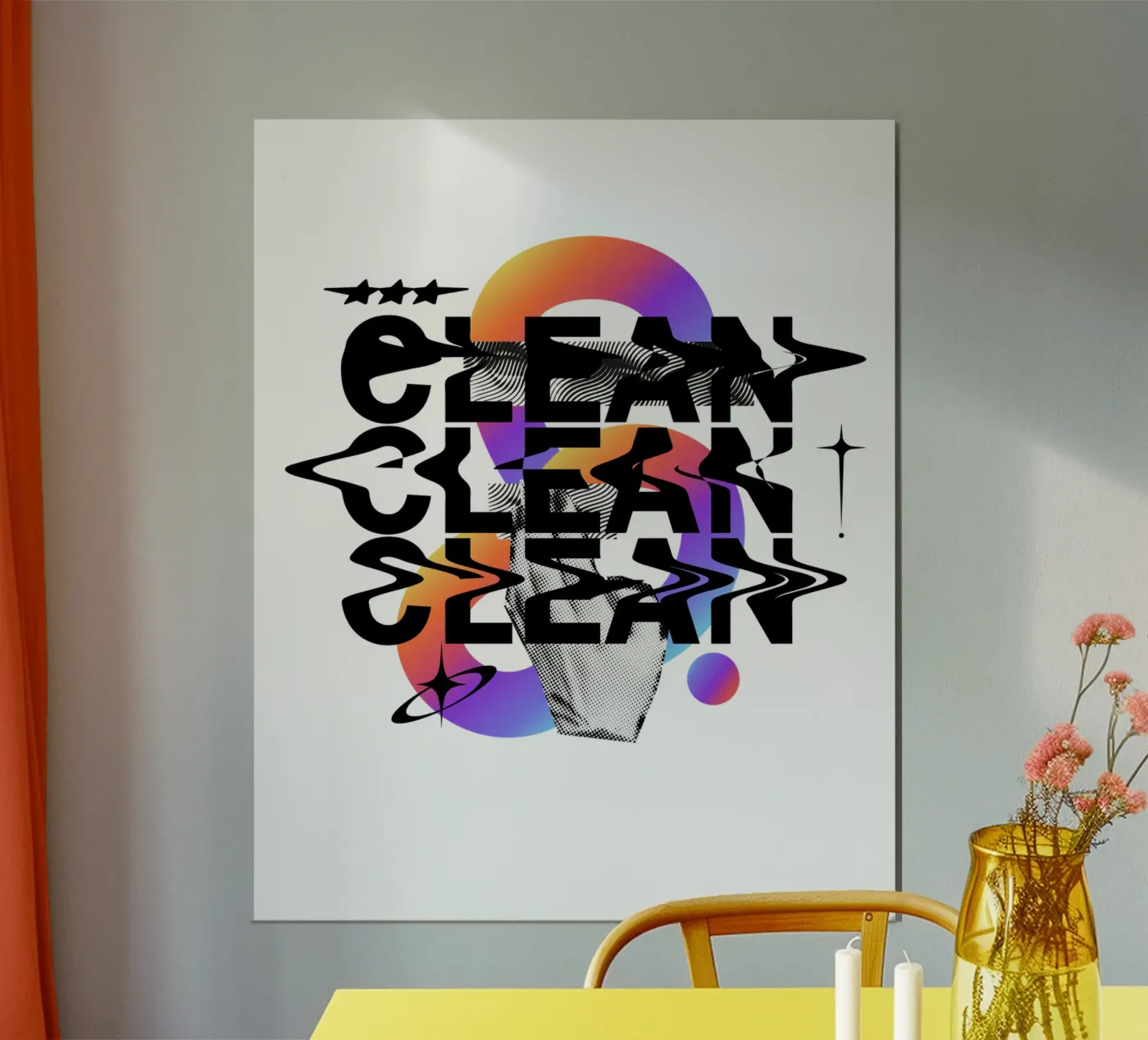 CLEAN poster de SMRT STUDIO