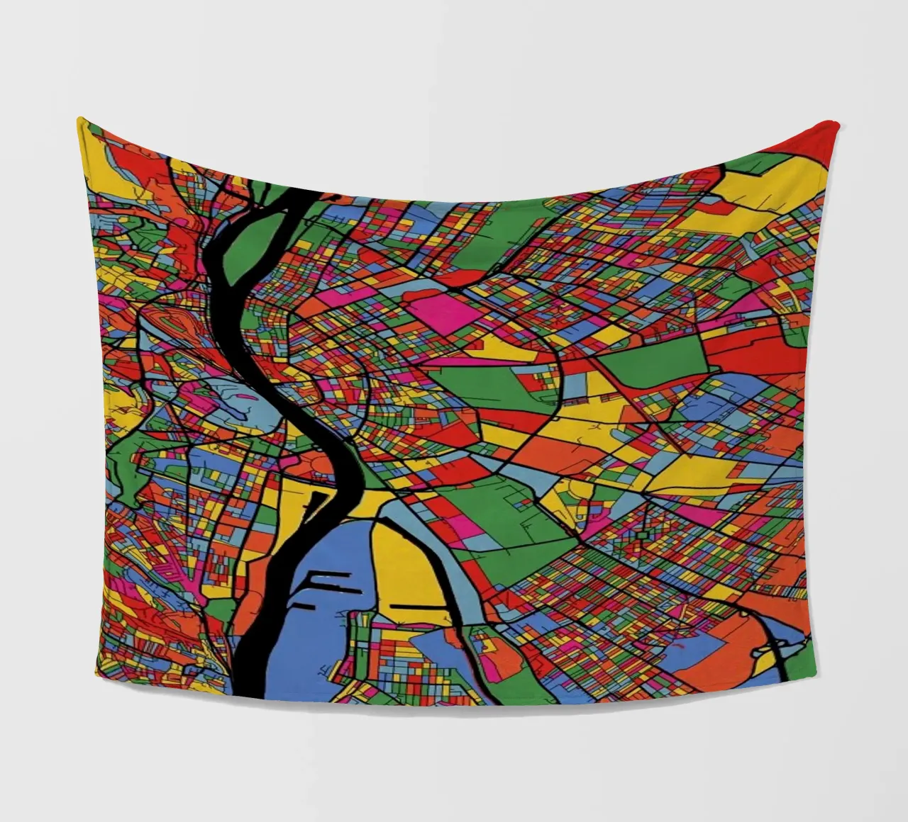 Budapest fleecedeken van The Cartography Collection