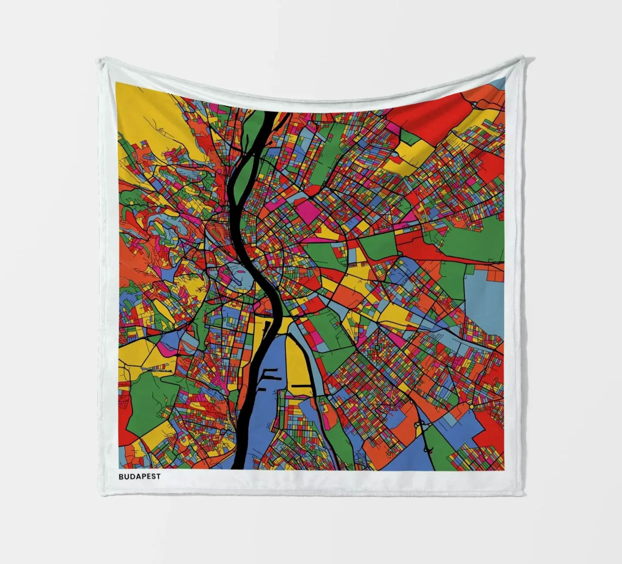 Budapest fleecedeken van The Cartography Collection