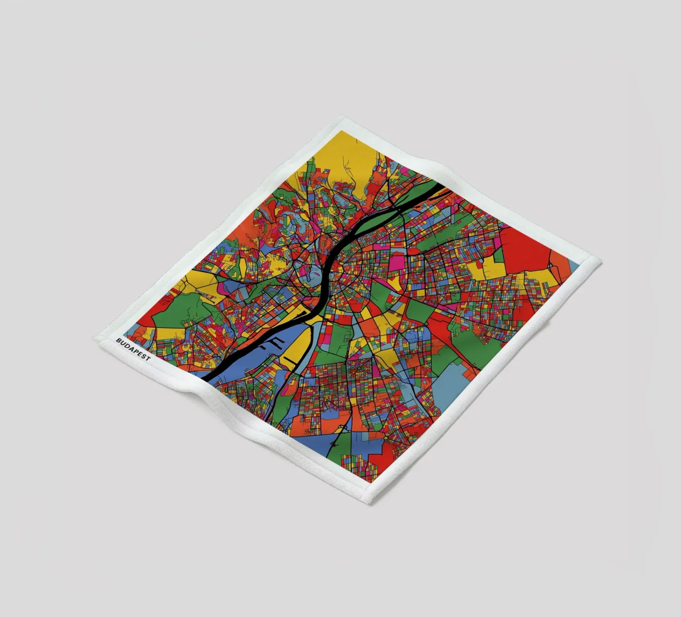 Budapest fleecedeken van The Cartography Collection