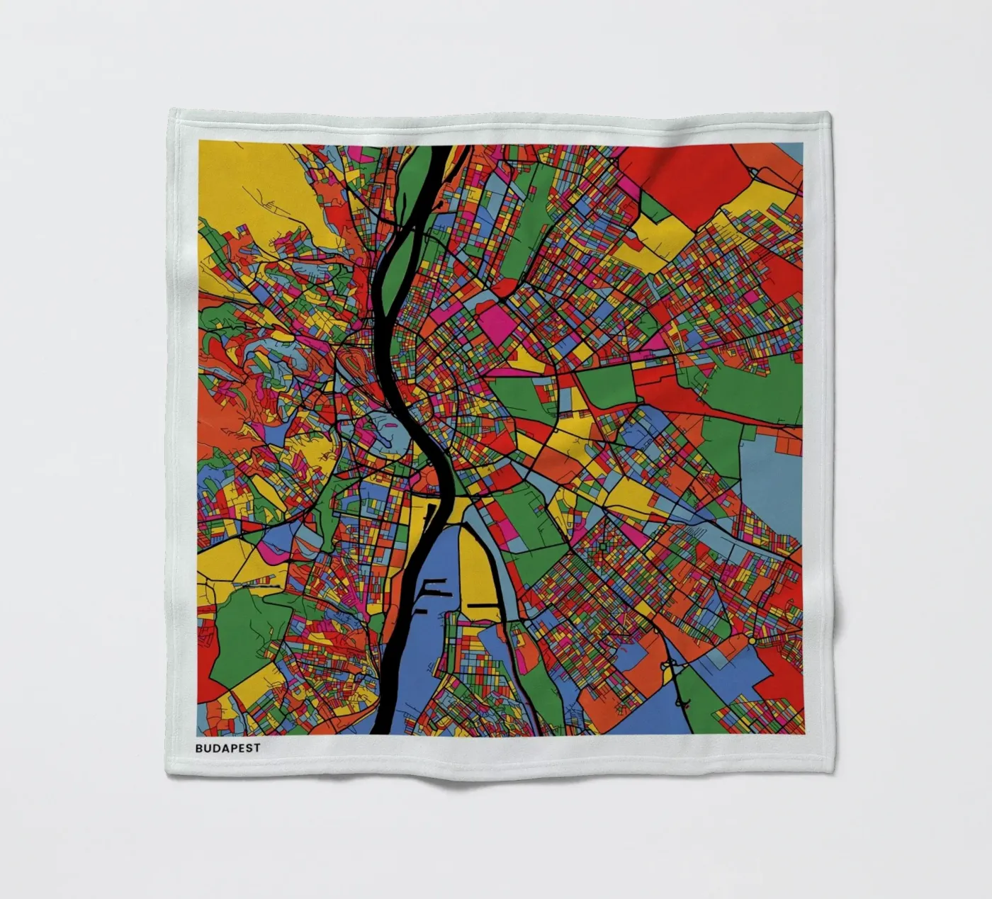 Budapest fleecedeken van The Cartography Collection