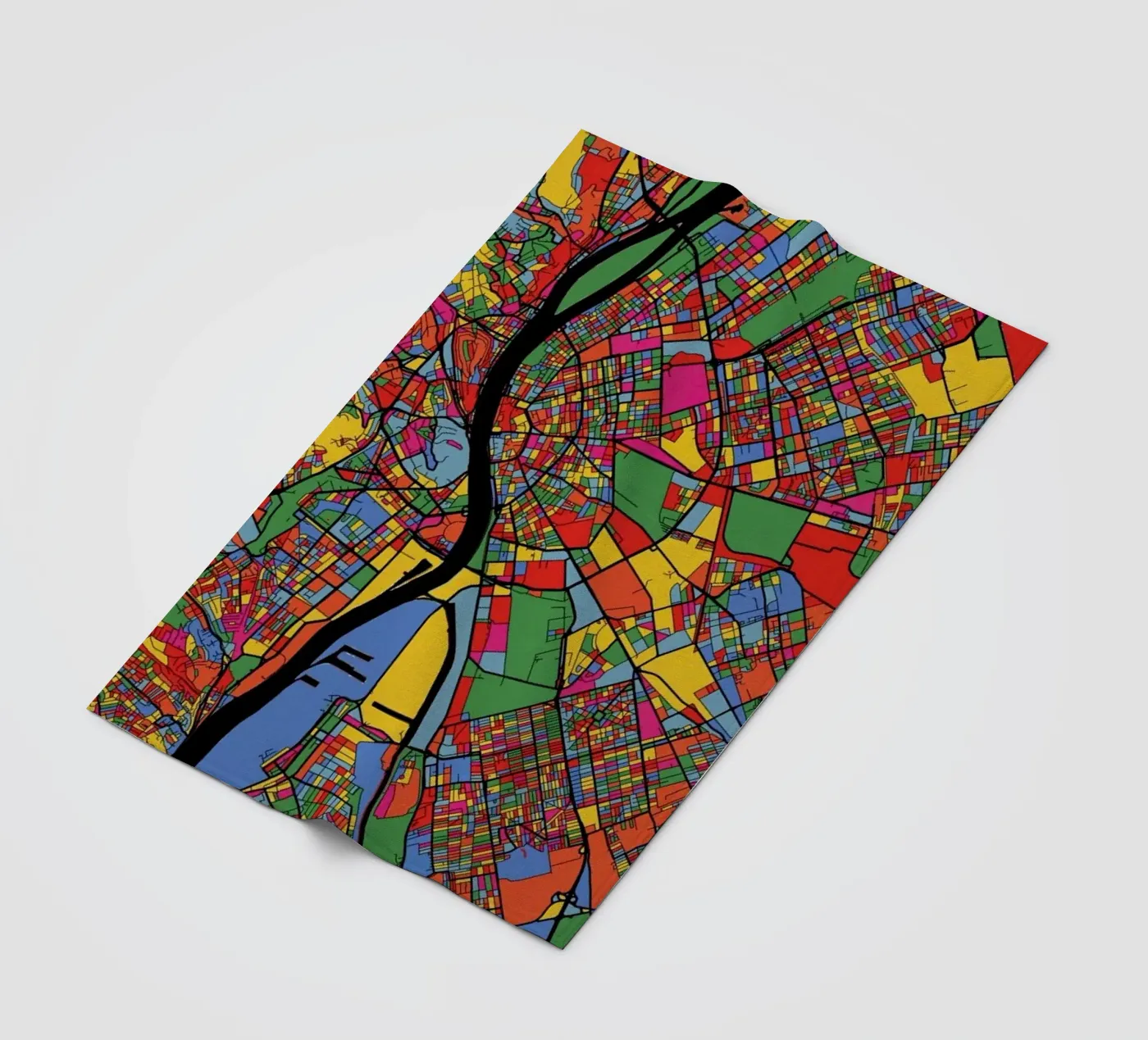 Budapest fleecedeken van The Cartography Collection