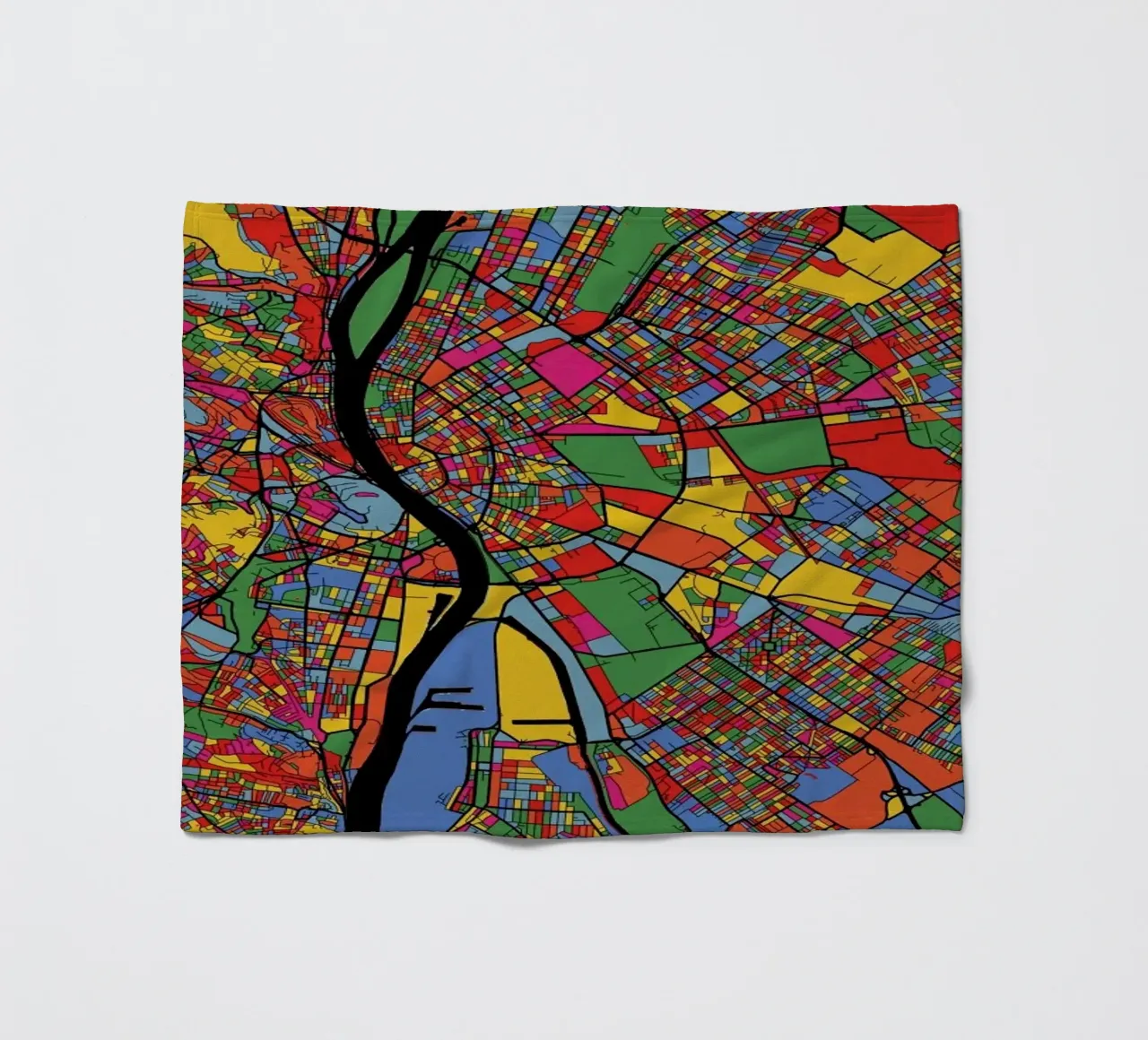 Budapest fleecedeken van The Cartography Collection