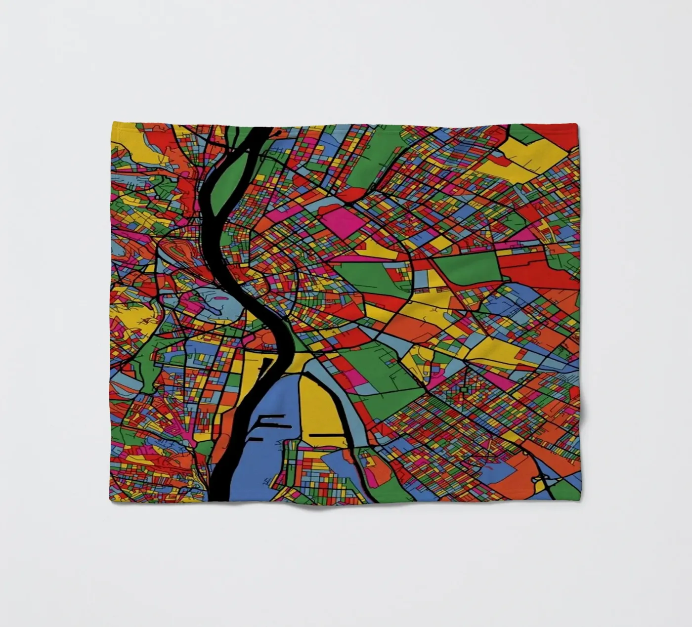 Budapest fleecedeken van The Cartography Collection