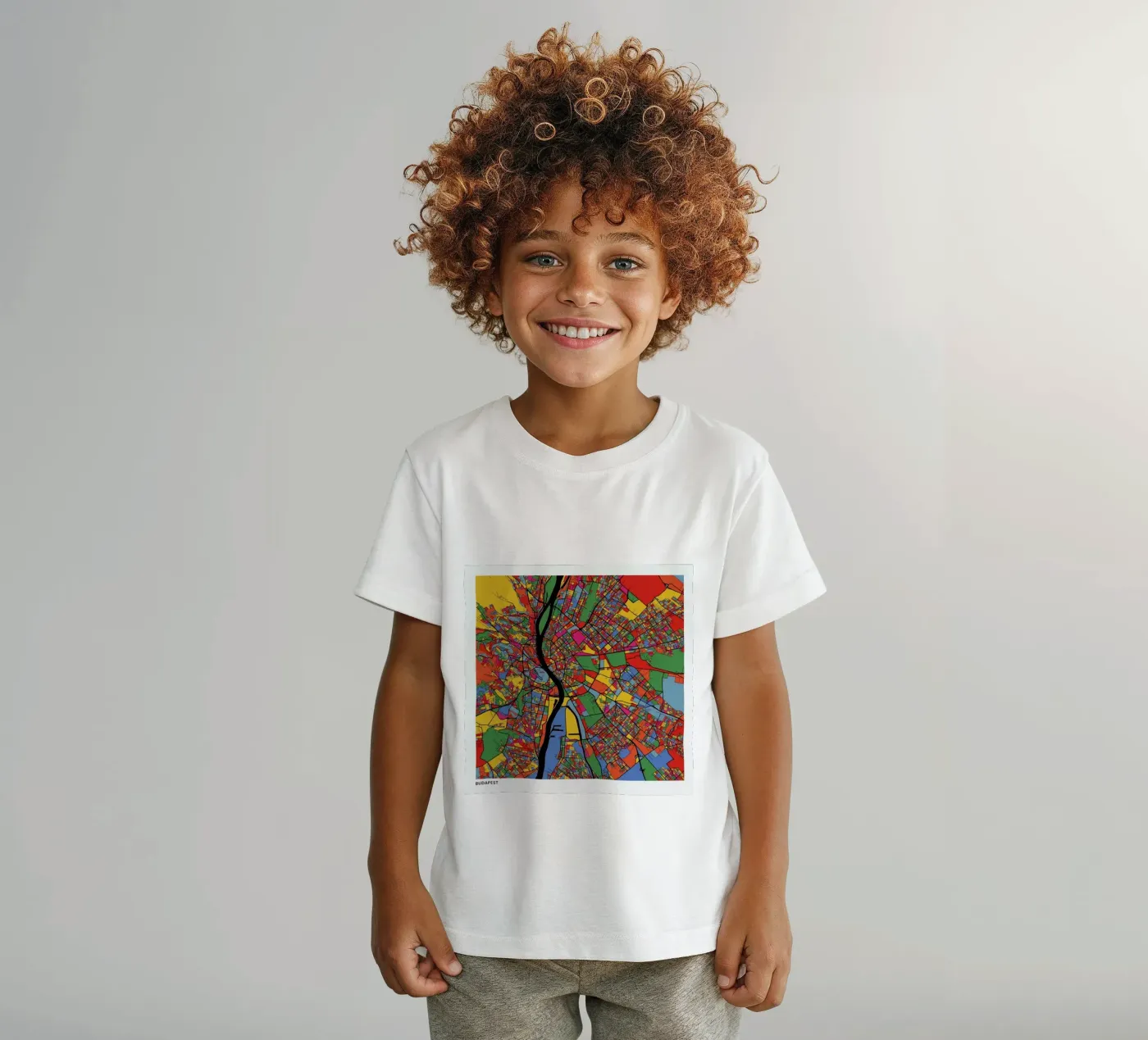 Budapest t-shirt bambini da The Cartography Collection
