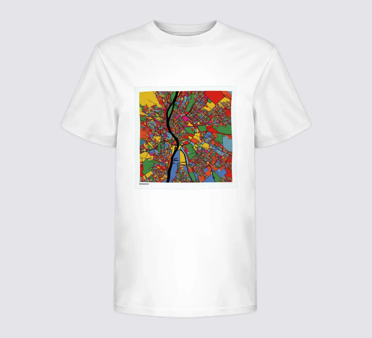 Budapest t-shirt bambini da The Cartography Collection