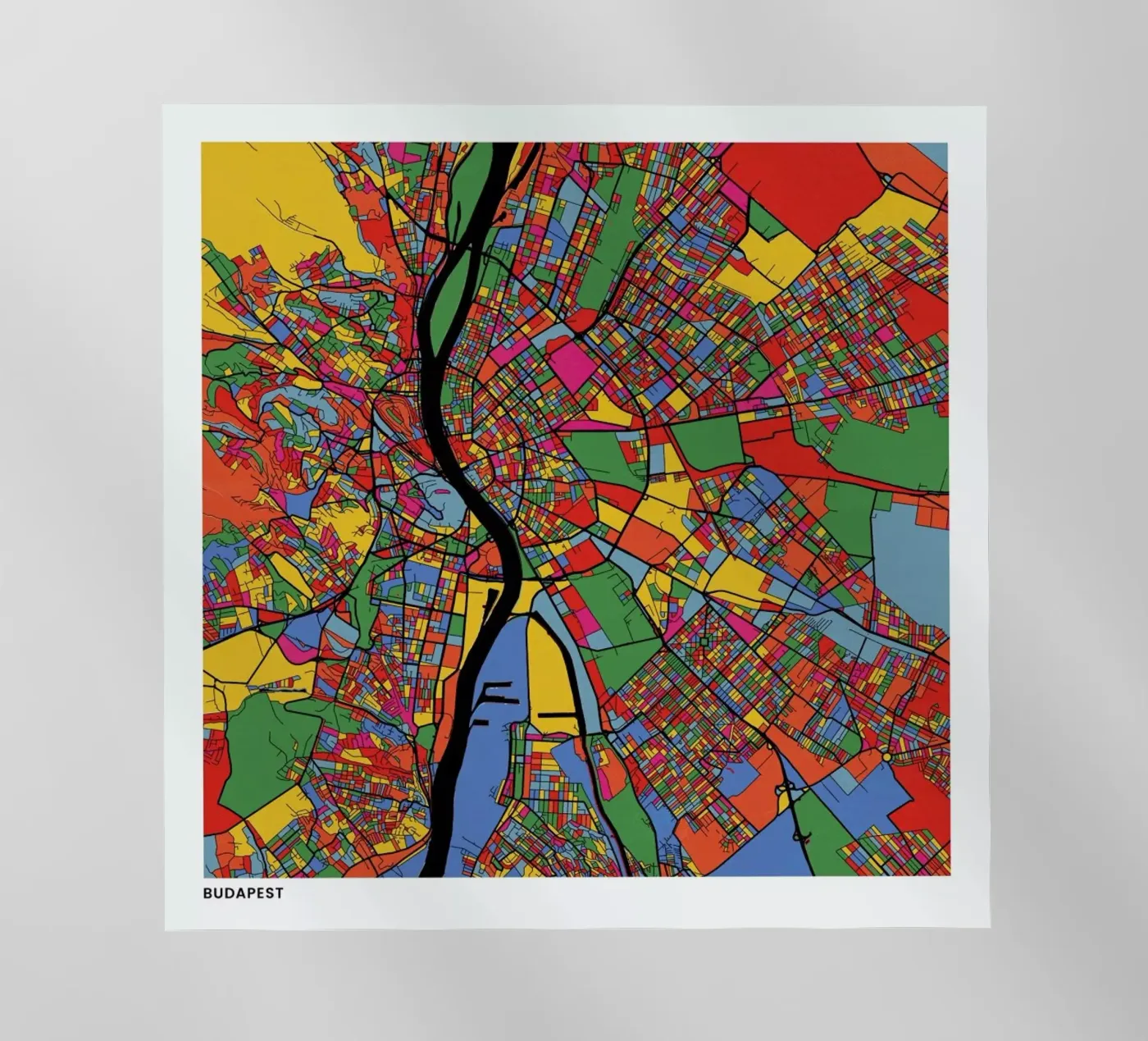 Budapest backlit folie van The Cartography Collection