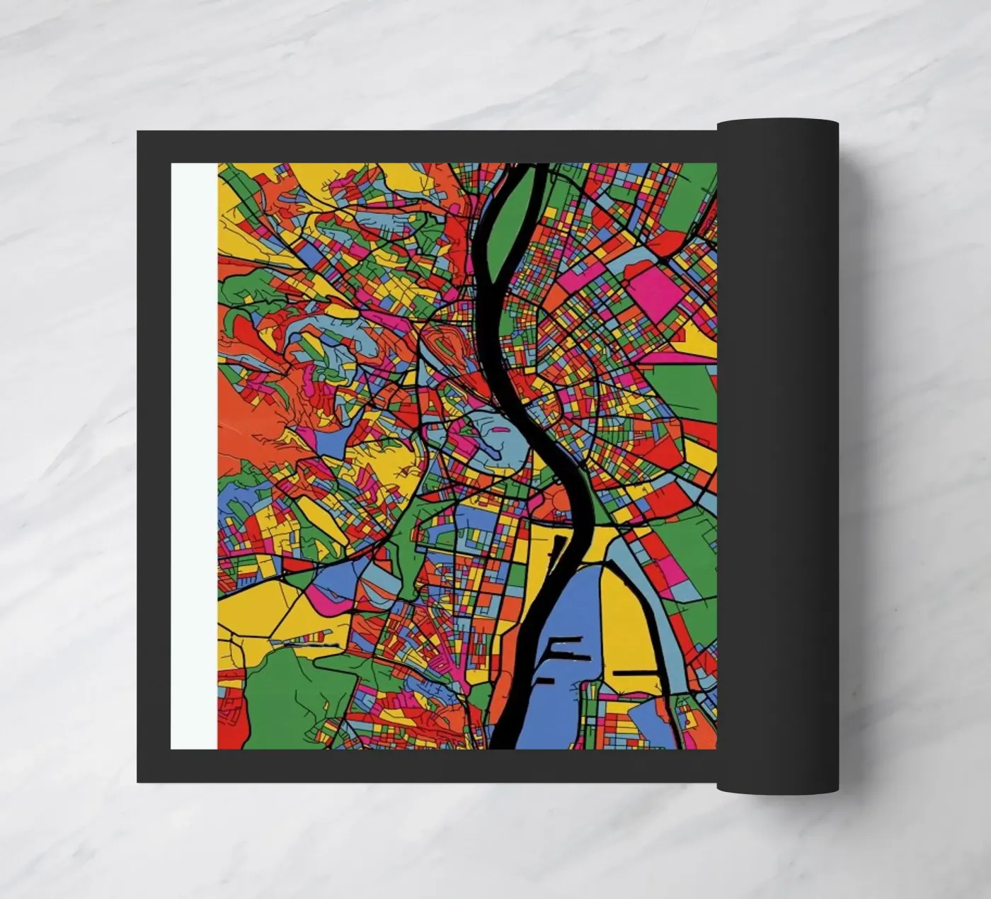 Budapest zerbino da The Cartography Collection