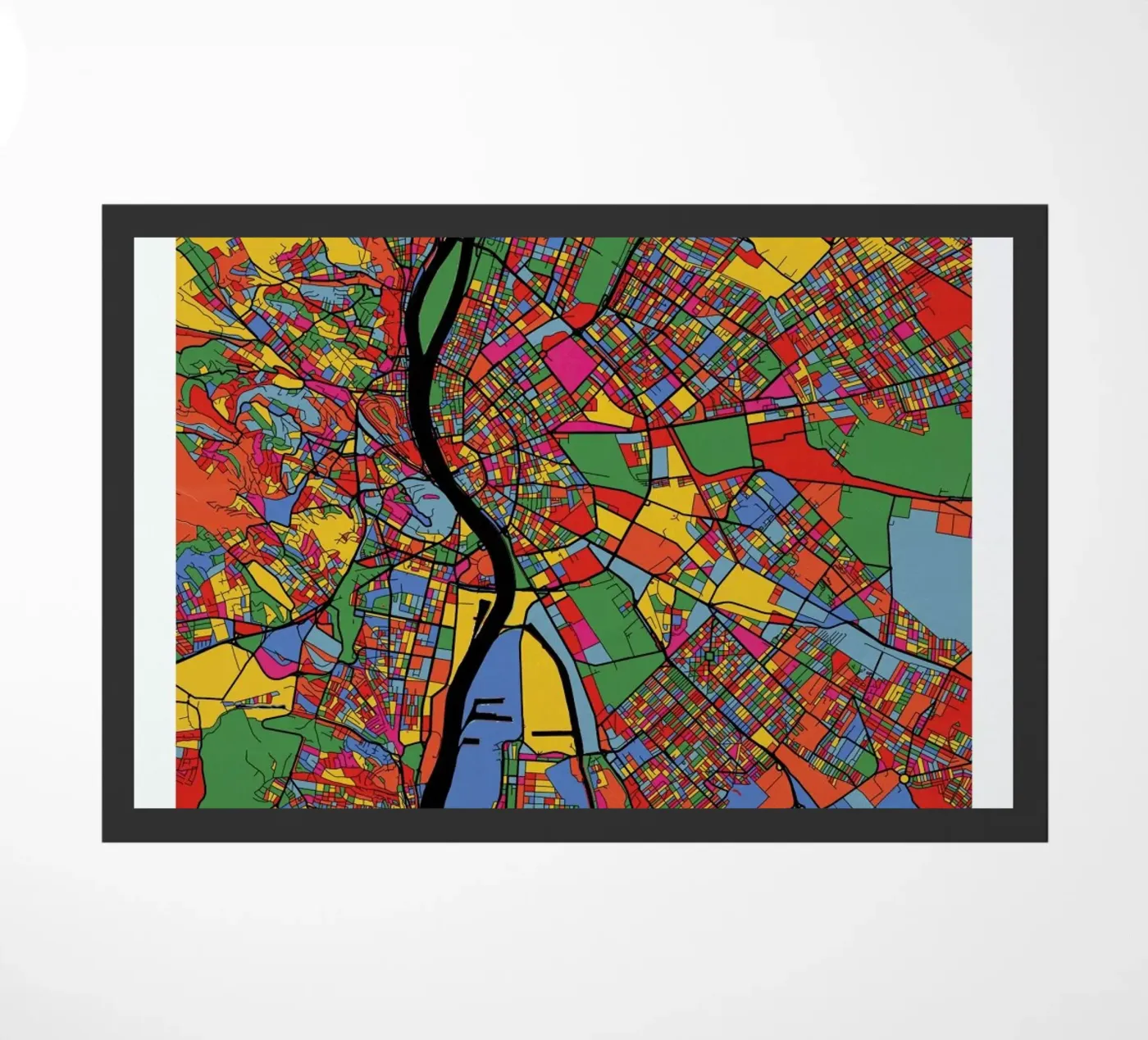 Budapest zerbino da The Cartography Collection