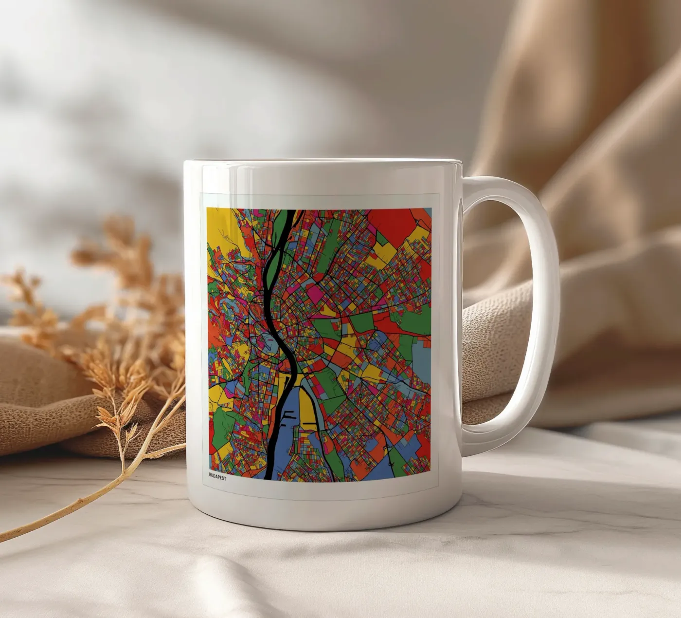Budapest ceramic mug by The Cartography Collection