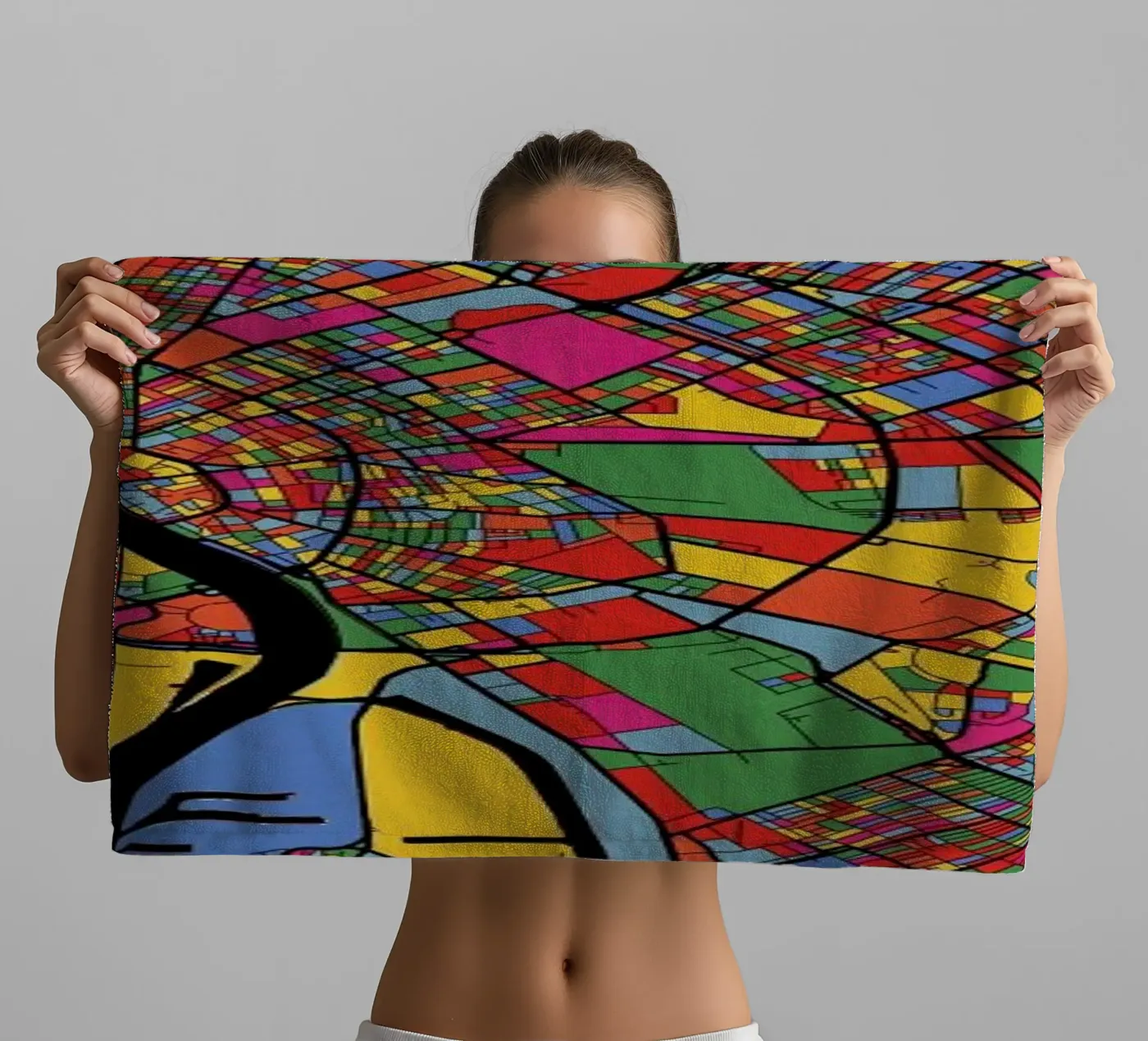 Budapest towel by The Cartography Collection