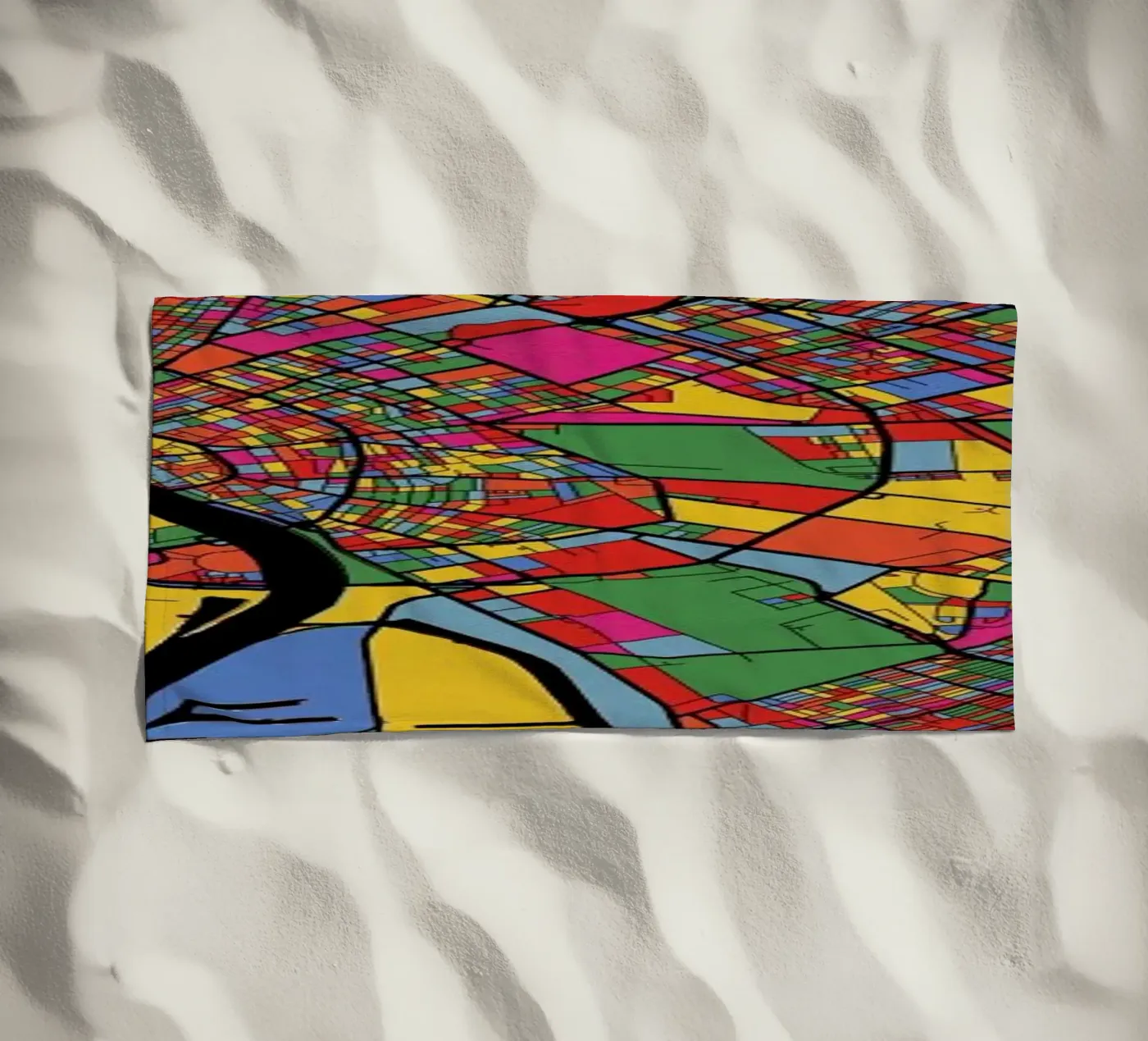 Budapest strandhanddoek van The Cartography Collection