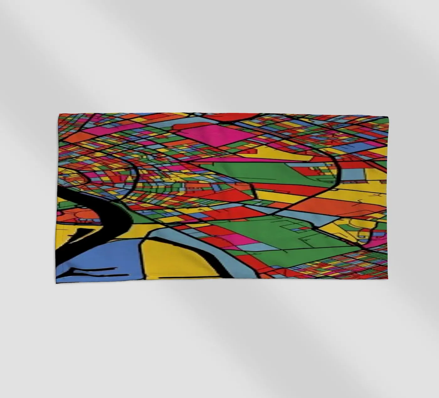 Budapest strandhanddoek van The Cartography Collection