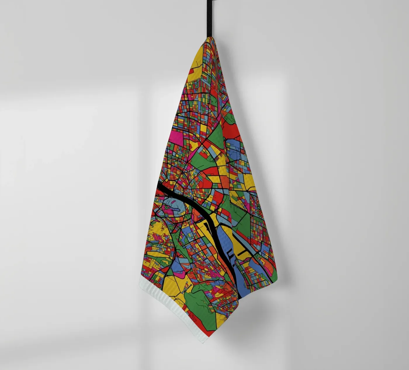 Budapest Geschirrtuch von The Cartography Collection