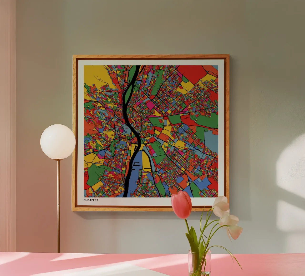 Budapest plexiglass da The Cartography Collection