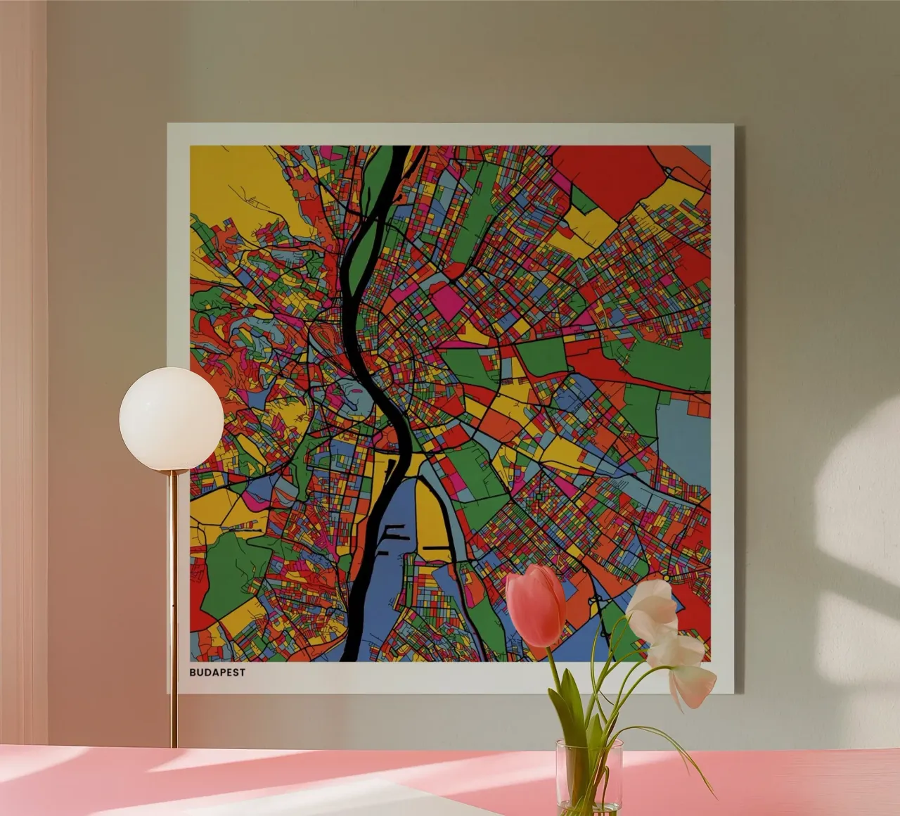 Budapest plexiglas de The Cartography Collection