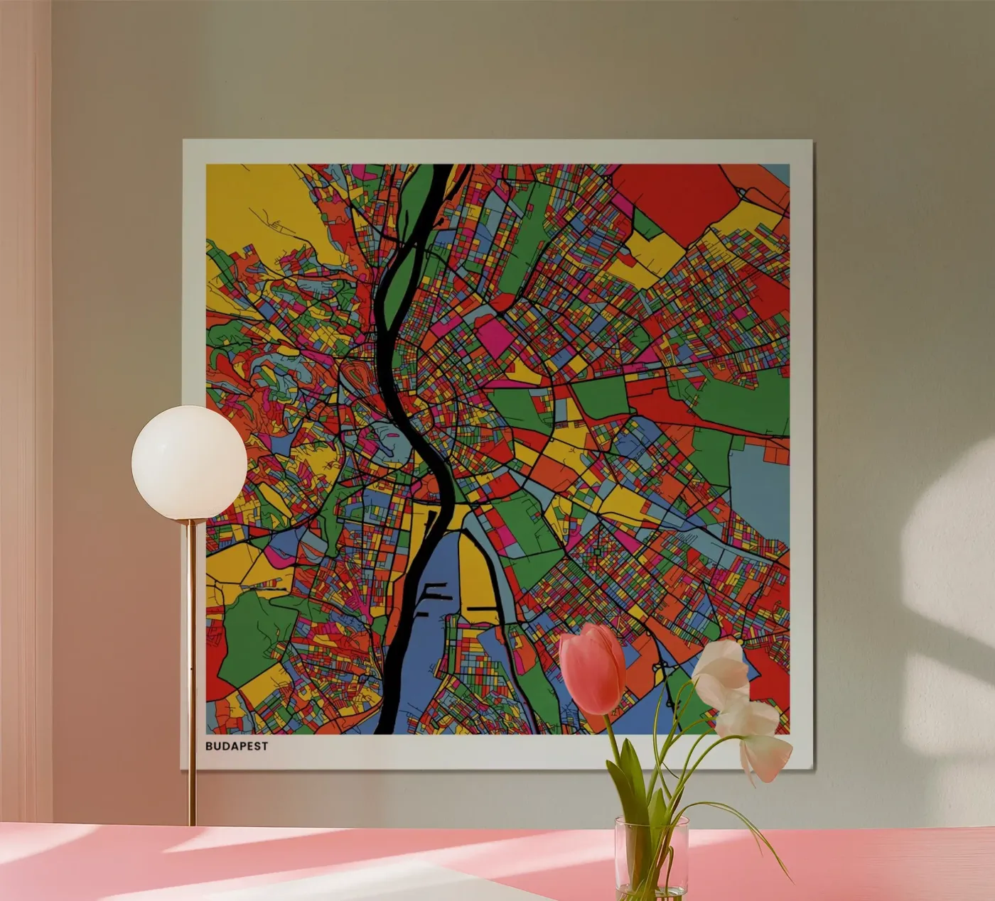 Budapest poster da The Cartography Collection