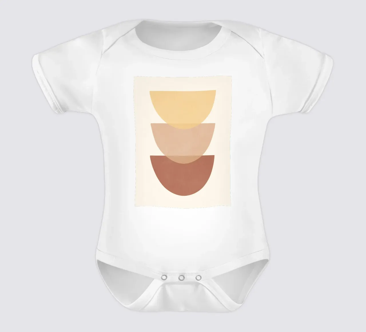Abstract Minimal Shapes 96 short-sleeve baby romper by ThingDesign