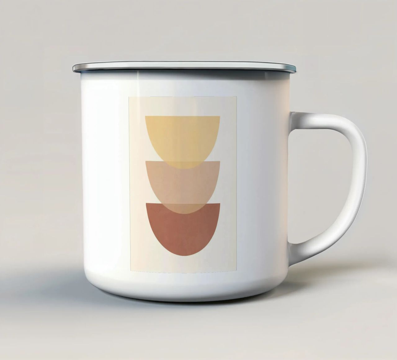 Forme astratte minimali 96 tazza in smalto da ThingDesign