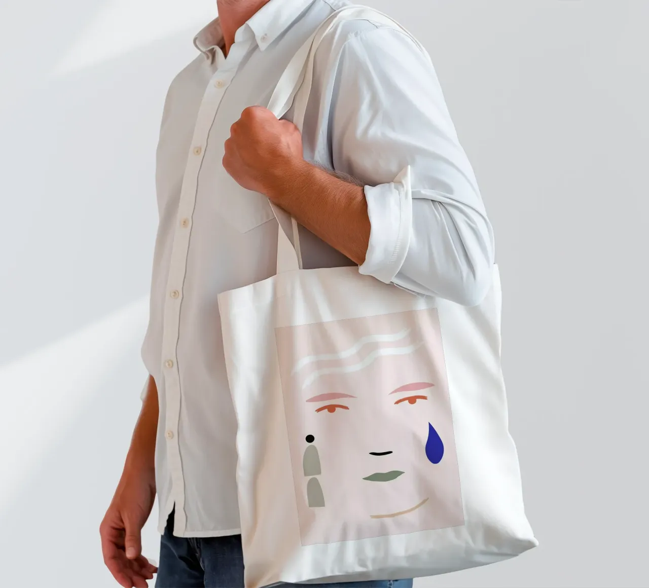 Tear tote bag by Pure