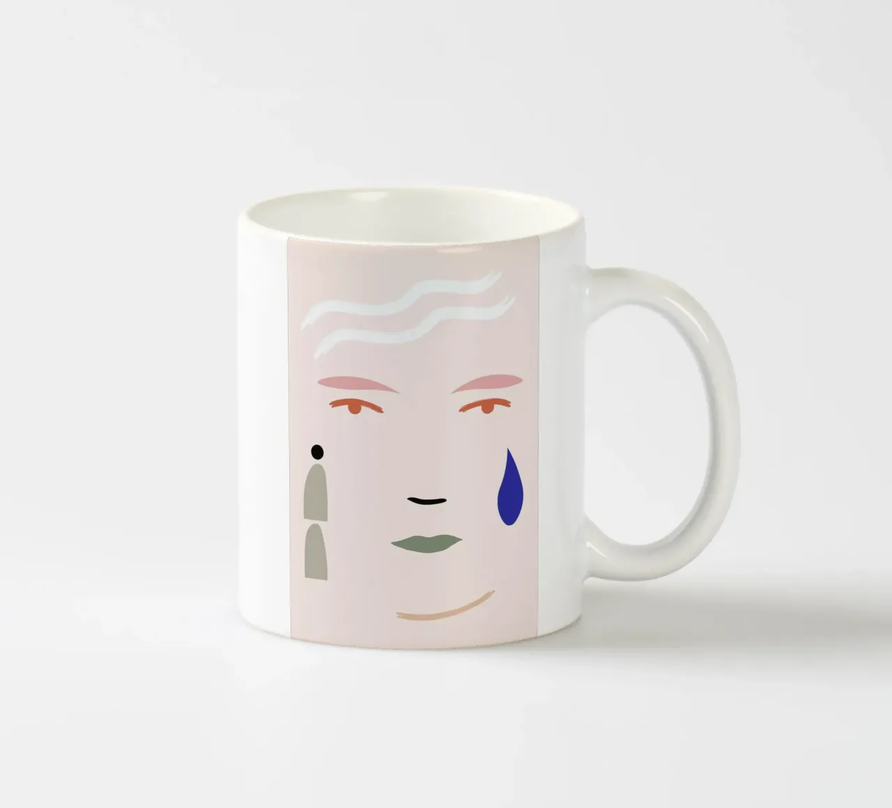 Tear tazza in ceramica da Pure