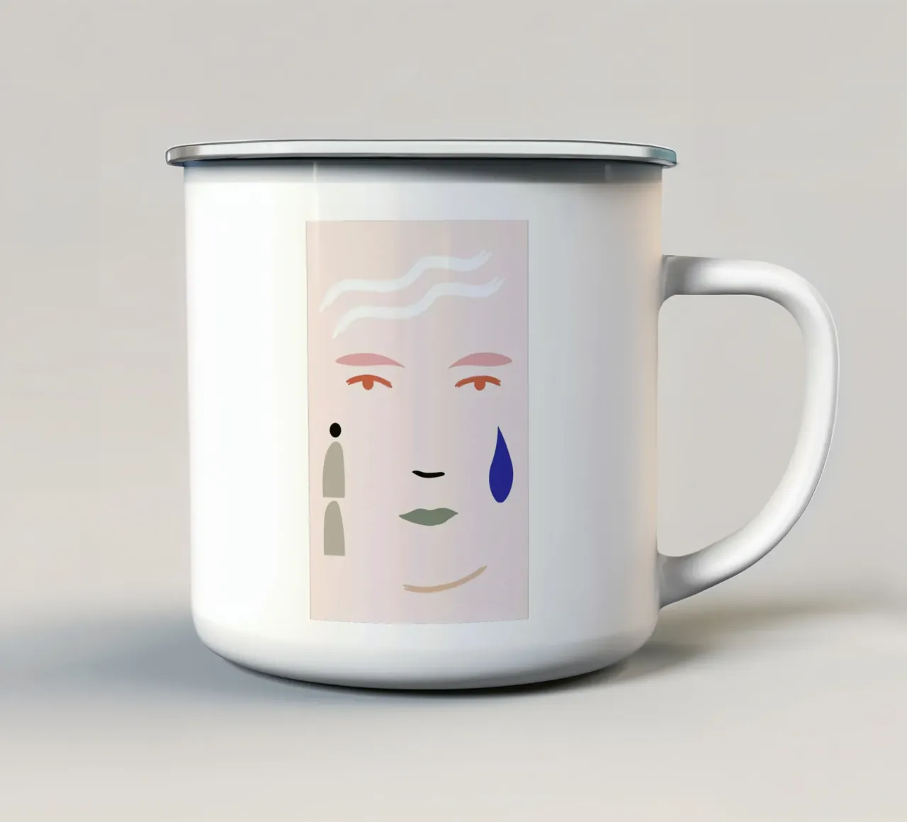 Tear tazza in smalto da Pure