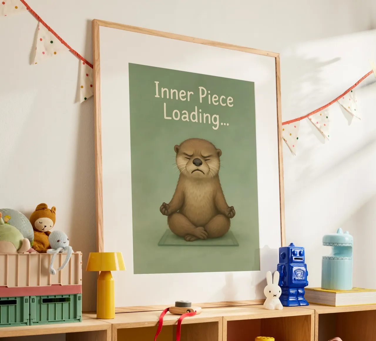 Divertente Meme di meditazione sulla lontra poster da Funny Humor Art