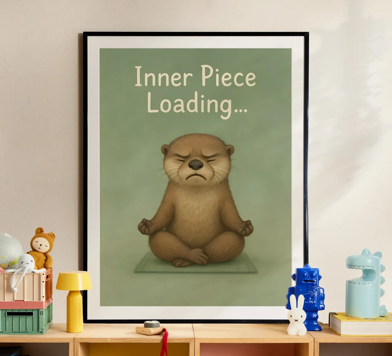 Divertente Meme di meditazione sulla lontra poster da Funny Humor Art