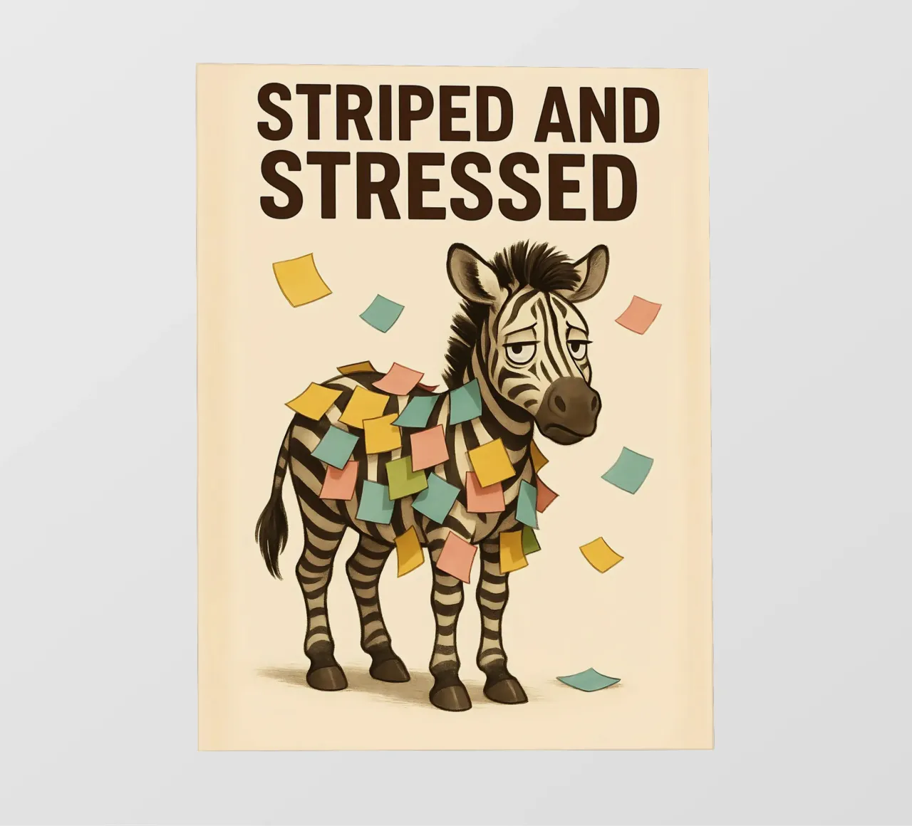 Meme divertente sulla zebra telo in pvc da Funny Humor Art