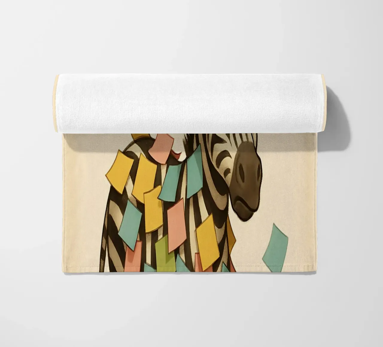 Meme divertente sulla zebra telo mare da Funny Humor Art