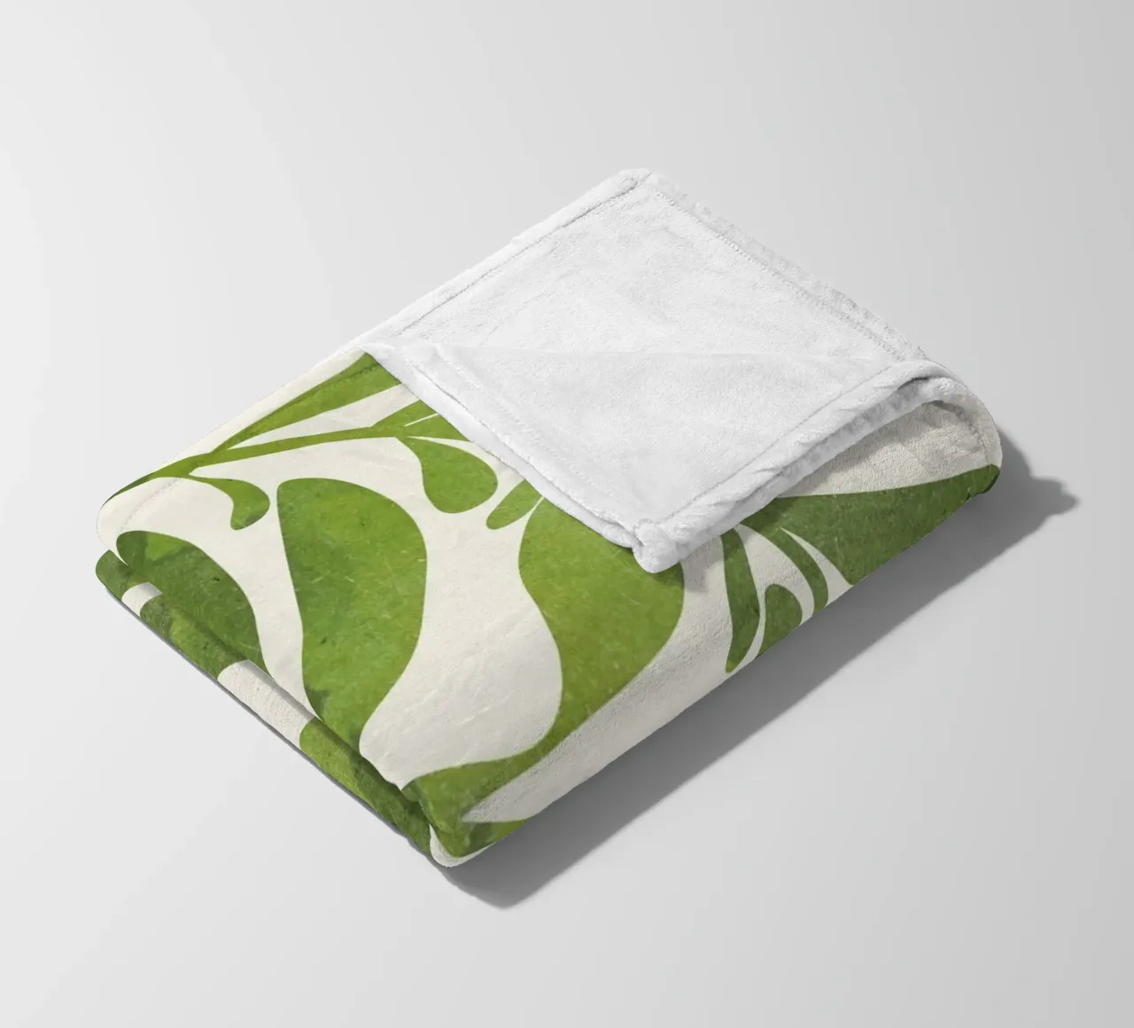 Abstract Plant fleece blanket by ThingDesign