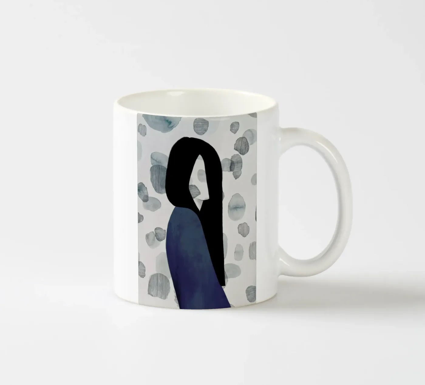 Reflections ceramic mug by Ramona Russu