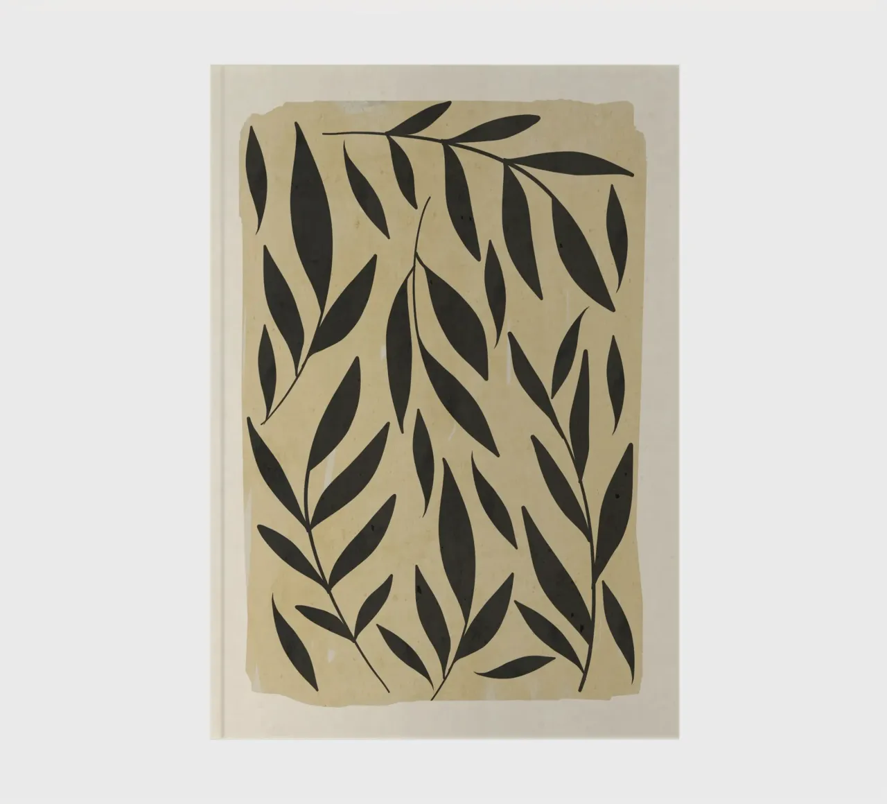 abstract minimalist leaves notebook by ThingDesign