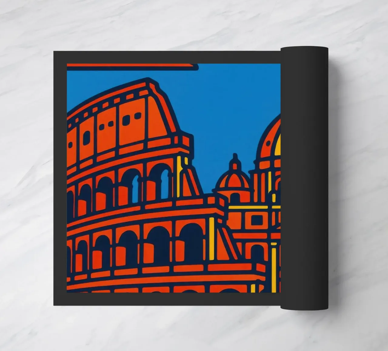 Roma - La Città Eterna in un colore abbagliante zerbino da JETLAG | affiches voyage
