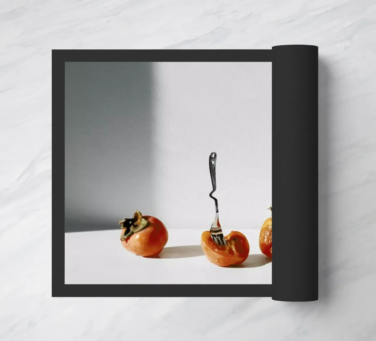 Persimmon Fruit doormat by George Griefy