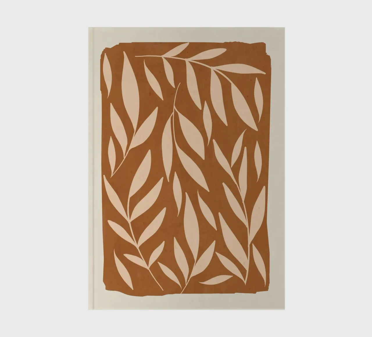 abstract minimalist leaves 2 notebook by ThingDesign