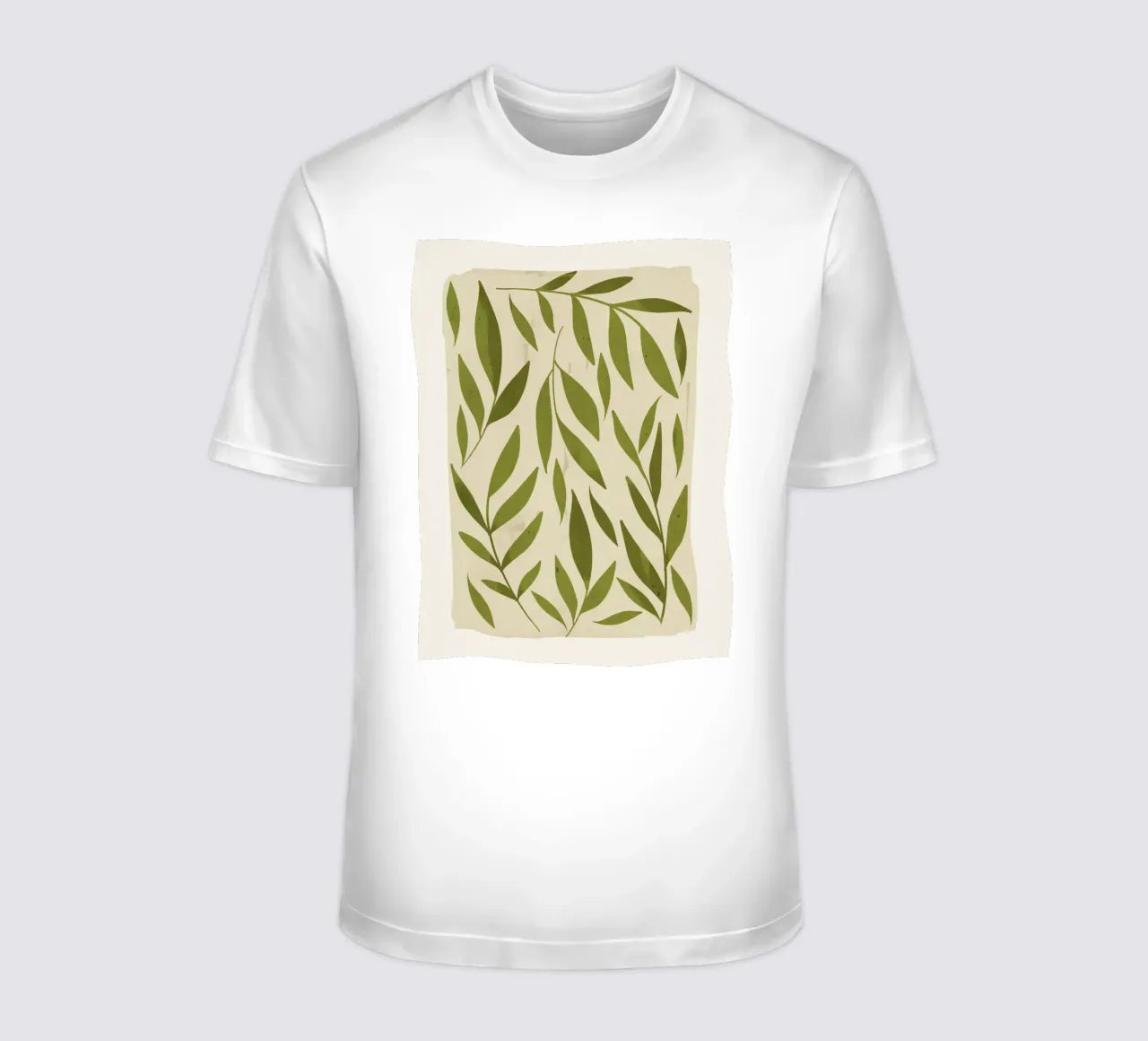 foglie astratte minimaliste 4 t-shirt da ThingDesign