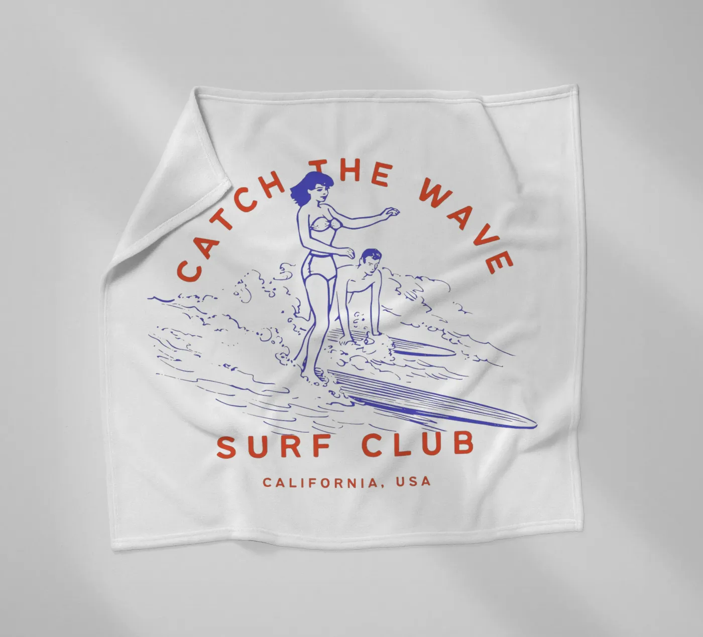 CATCH THE WAVE Fleecedecke von SMRT STUDIO