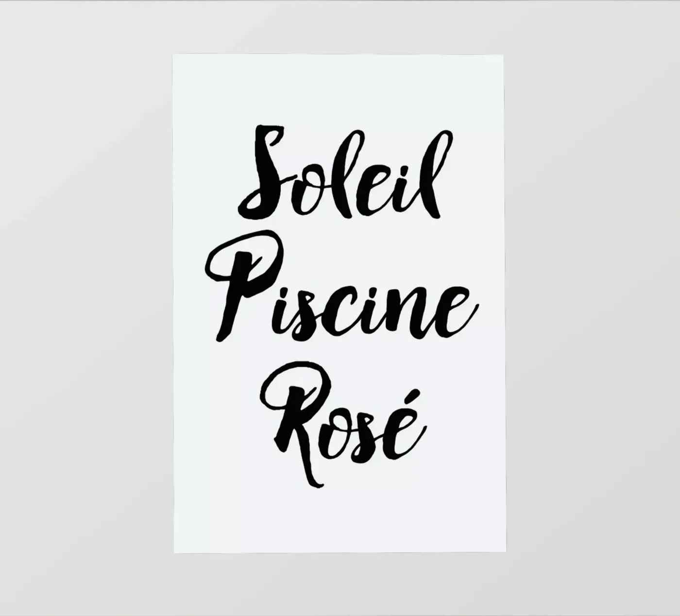 Rosé pellicola backlit da typed