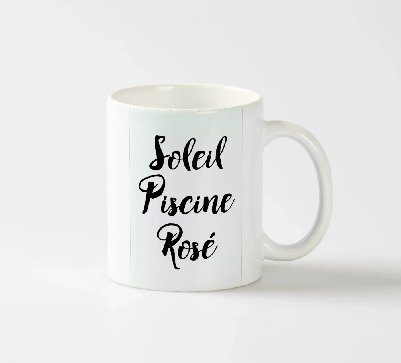 Rosé ceramic mug by typed
