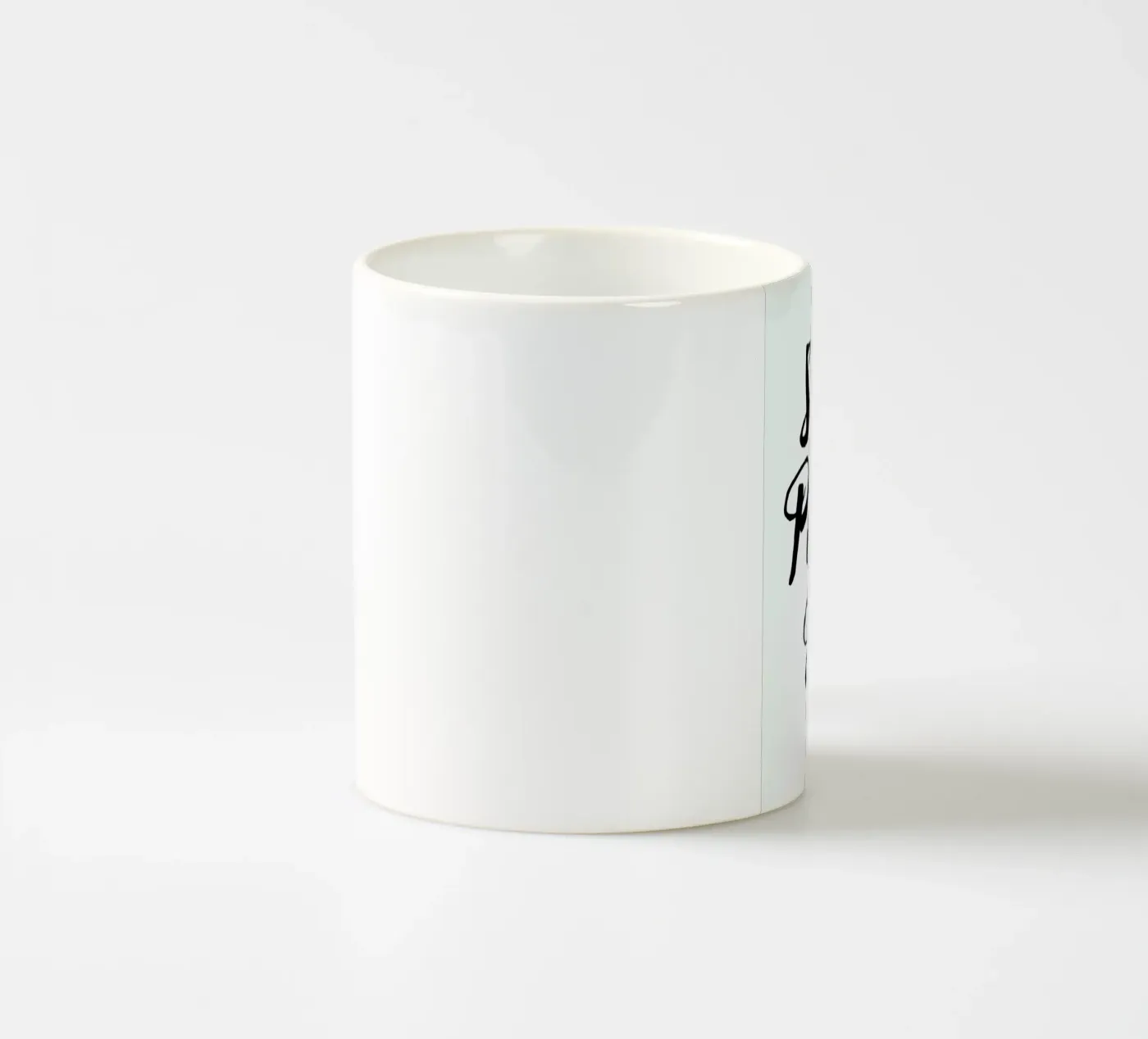 Rosé ceramic mug by typed