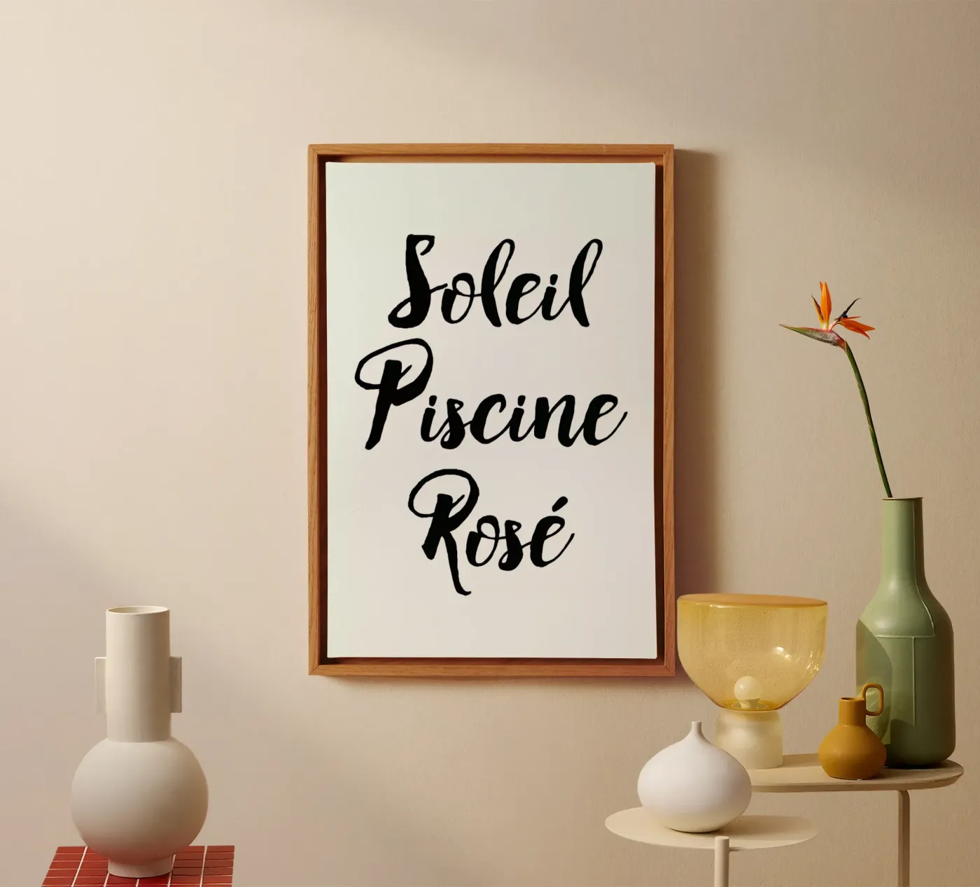 Rosé tela da typed