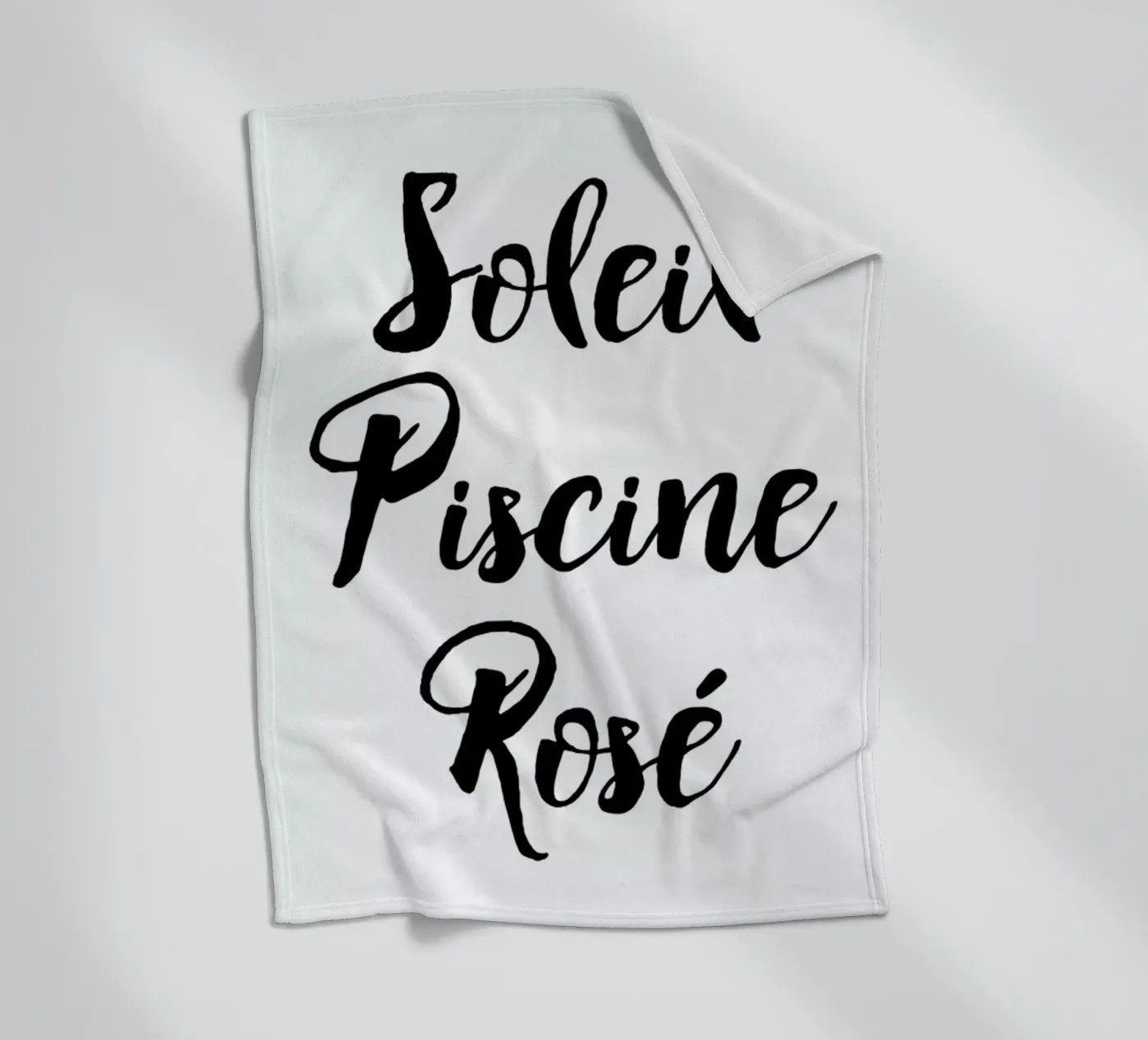 Rosé Fleecedecke von typed