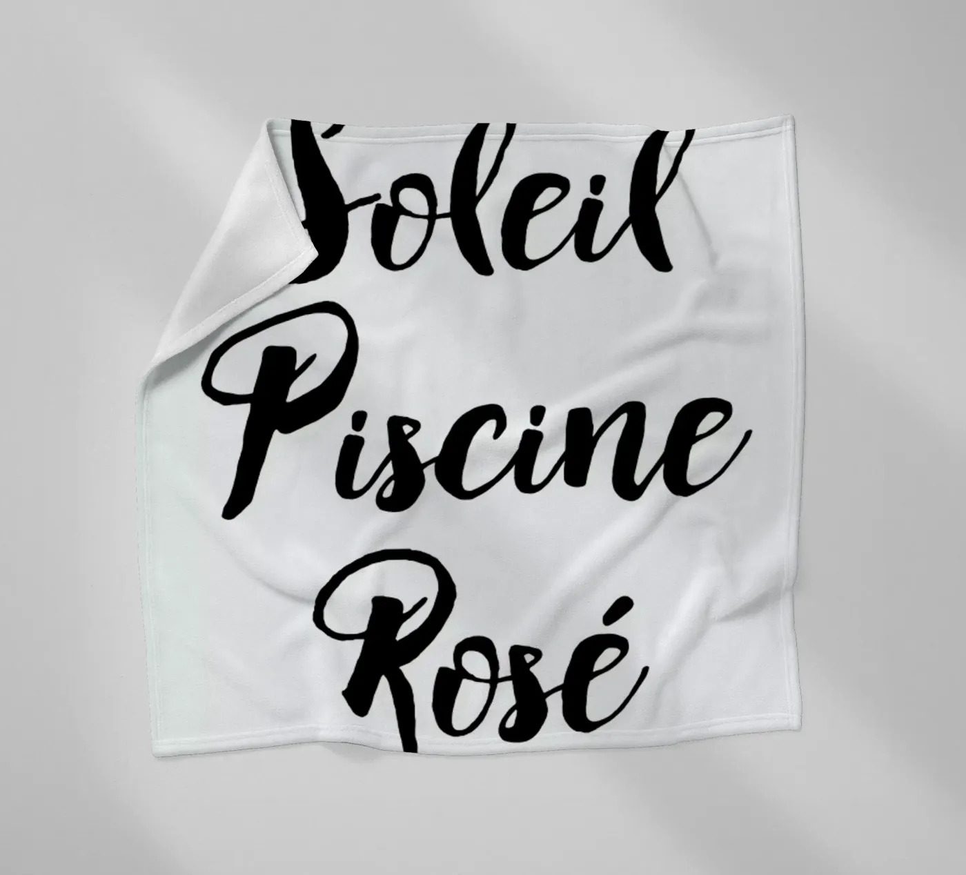 Rosé Fleecedecke von typed